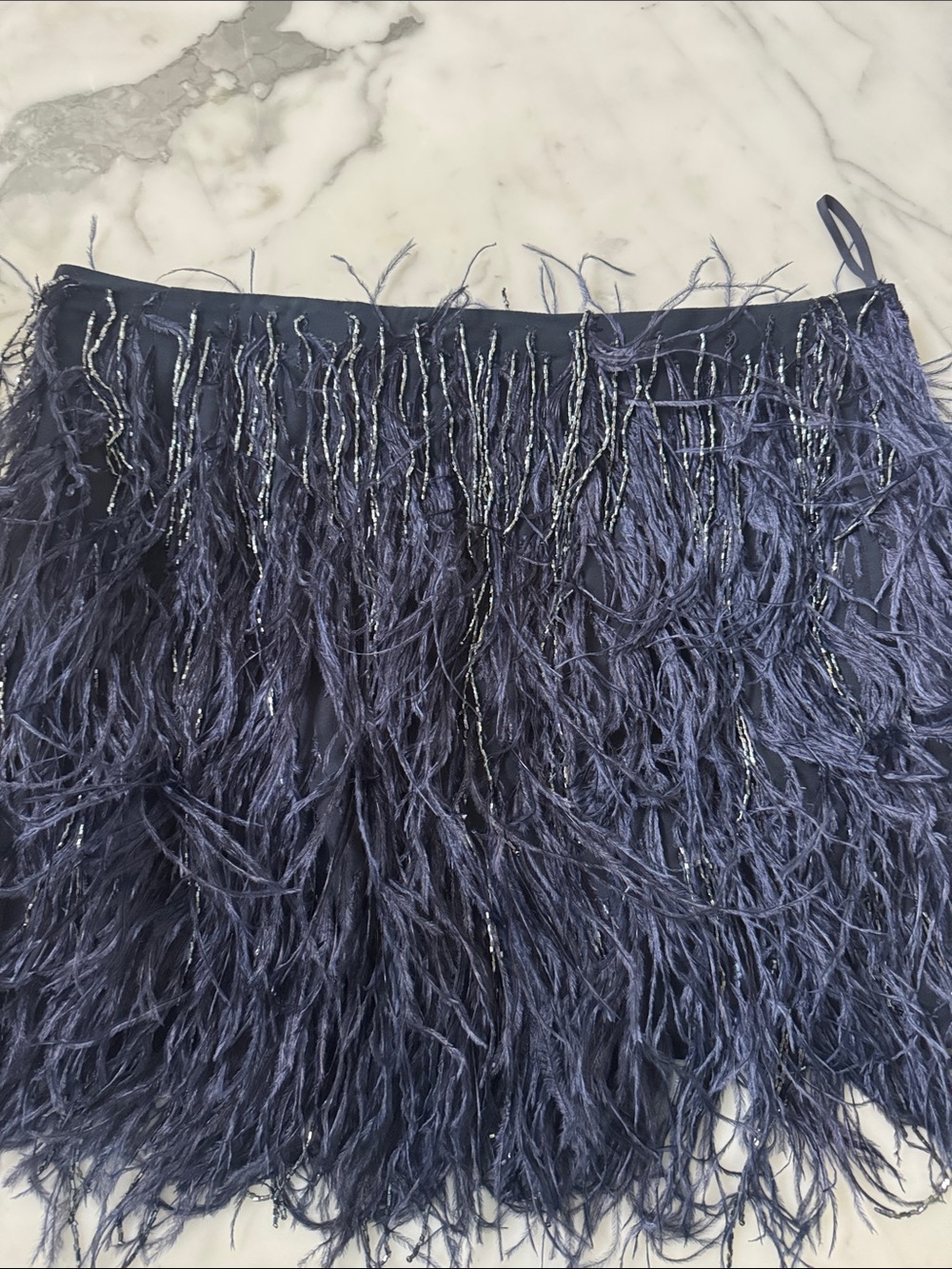 Haute Hippie Feather and Fringe Skirt - Picture 3 of 4